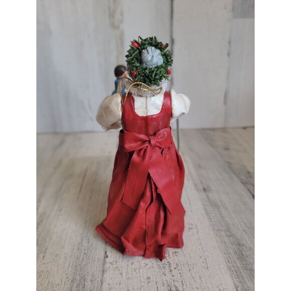 Clothtique possible dreams vintage Mrs Claus tree topper Xmas 1993 - Picture 4 of 6